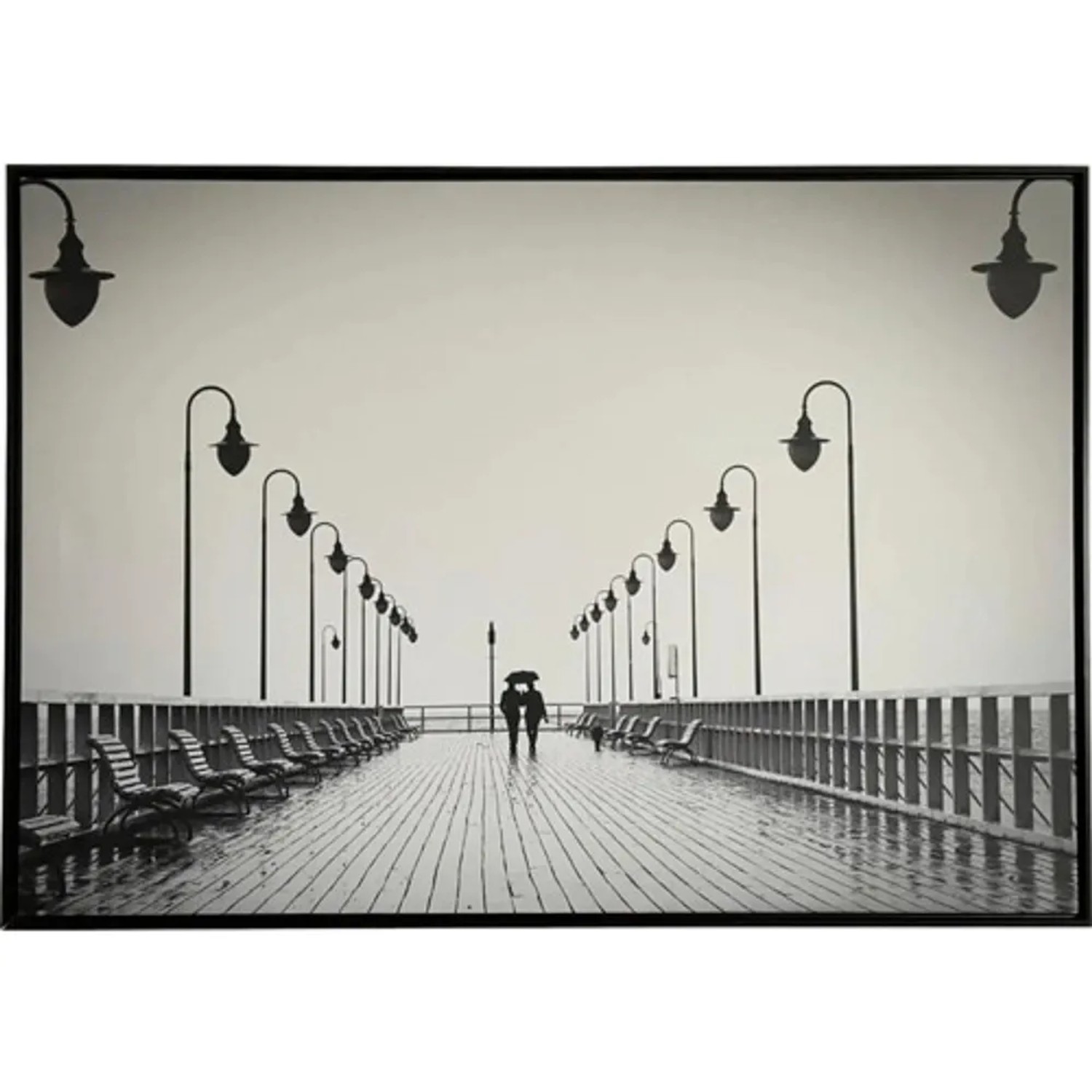 Bondecor Obraz, MDF rám, SHADOW Molo lamp 59 x 84 cm