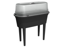 Jelenia Plast Vyvýšený záhon s pařeništěm antracitový 47 l, 84 x 40 x 77 cm
