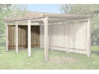 Weka Zadní stěna pro přístřešky na auto, tl. stěny 20 mm, 180 x 270 cm