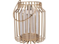 Koopman Kovová lucerna zlatá 18,5 x 22 cm Koopman Kovová lucerna zlatá 18,5 x 22 cm