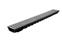 COVERNIT Odvodňovací PP žlab A15 s FeZn mříží, 121 x 50 x 1000 mm COVERNIT Odvodňovací PP žlab A15 s FeZn mříží, 121 x 50 x 1000 mm