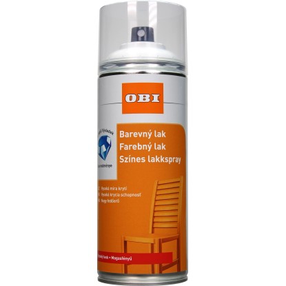 OBI Lak ve spreji vysoce lesklý starobílá 400 ml