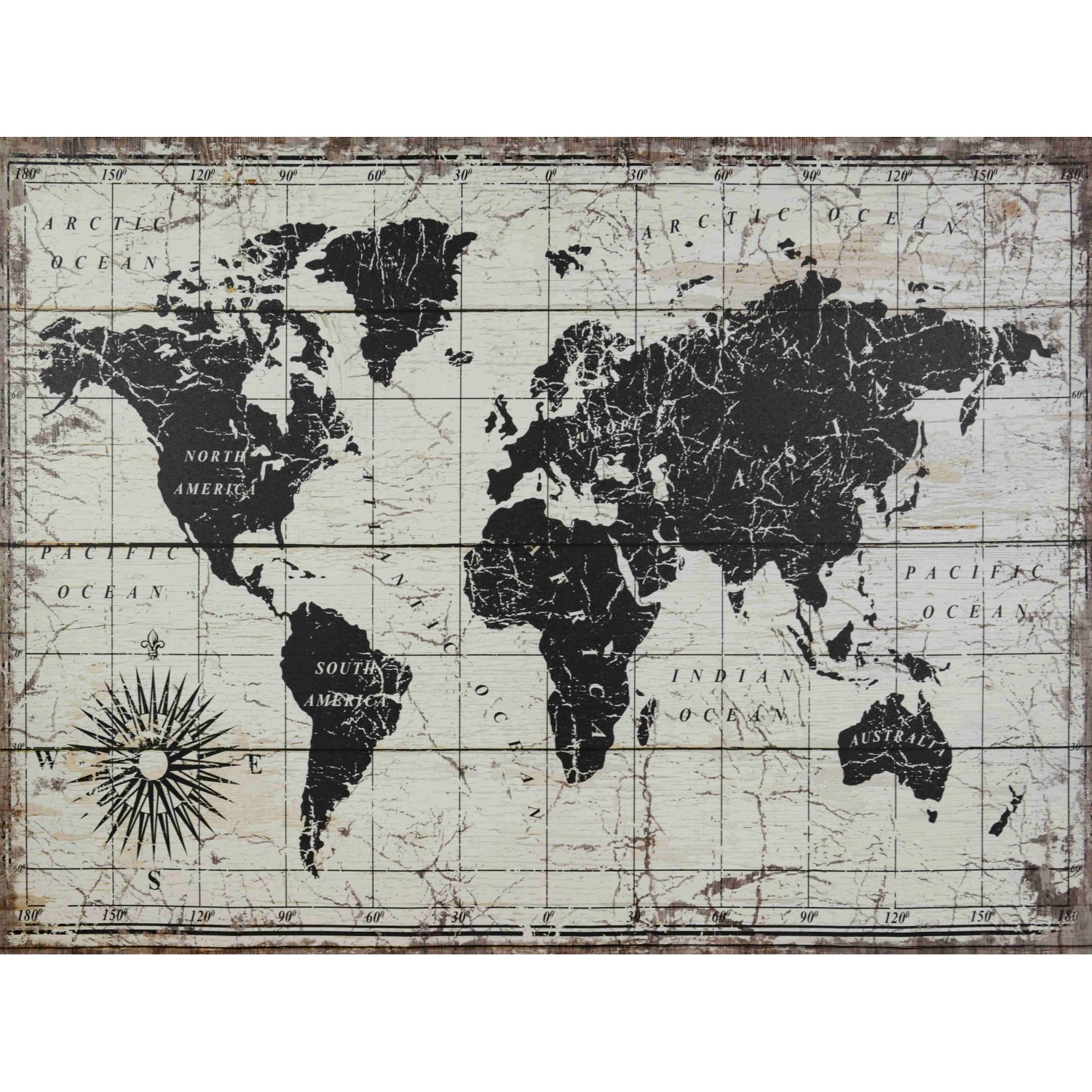 FALC Obraz tištěný na plátně Mapa 75 x 100 cm