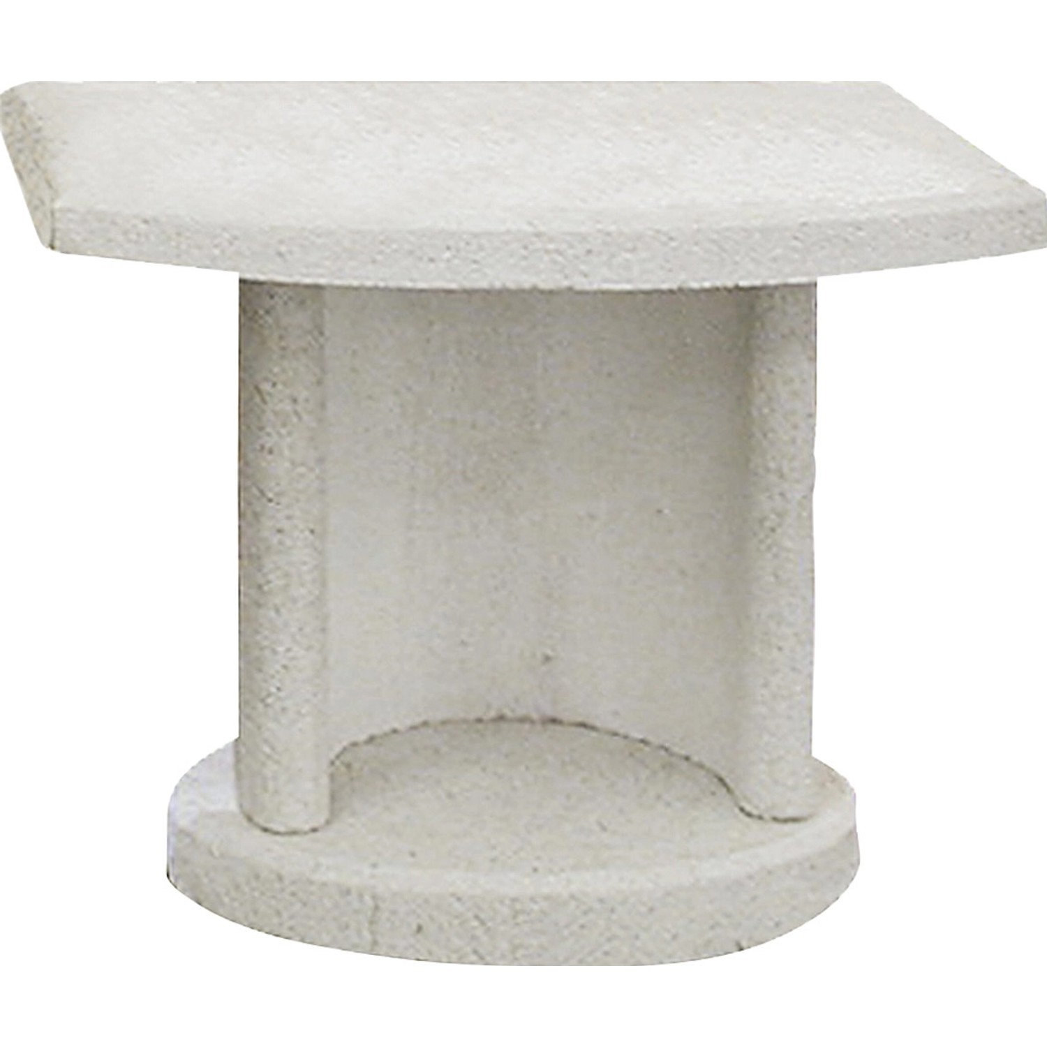 Buschbeck Odkládací stolek pro grilovací krb, bílá, 70 x 40 x 55 cm