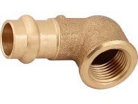 Lisovací koleno červený bronz 90°, pr. 15 mm x 18,6 mm (Rp 1/2), 1 ks Lisovací koleno červený bronz 90°, pr. 15 mm x 18,6 mm (Rp 1/2), 1 ks