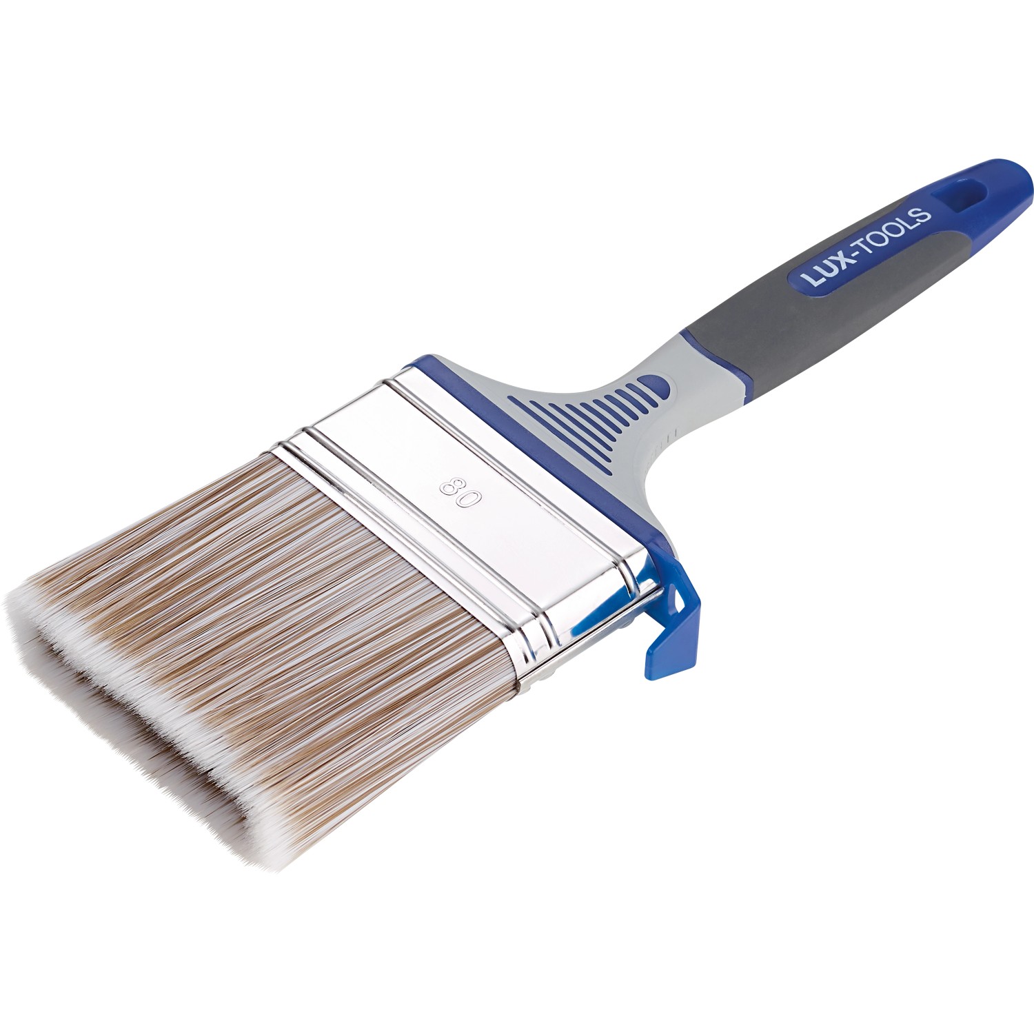 LUX-TOOLS PRO Plochý štětec lazurovací 3K s háčkem a rezervoárem, 80 mm