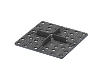 GS Terrassen Držáky desek 120 x 120 x 3 mm pro voštinový rošt, 20 ks GS Terrassen Držáky desek 120 x 120 x 3 mm pro voštinový rošt, 20 ks