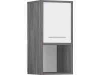 Astor Závěsná koupelnová skříňka Oslo, bílá/šedá, 33 x 28 x 68 cm
