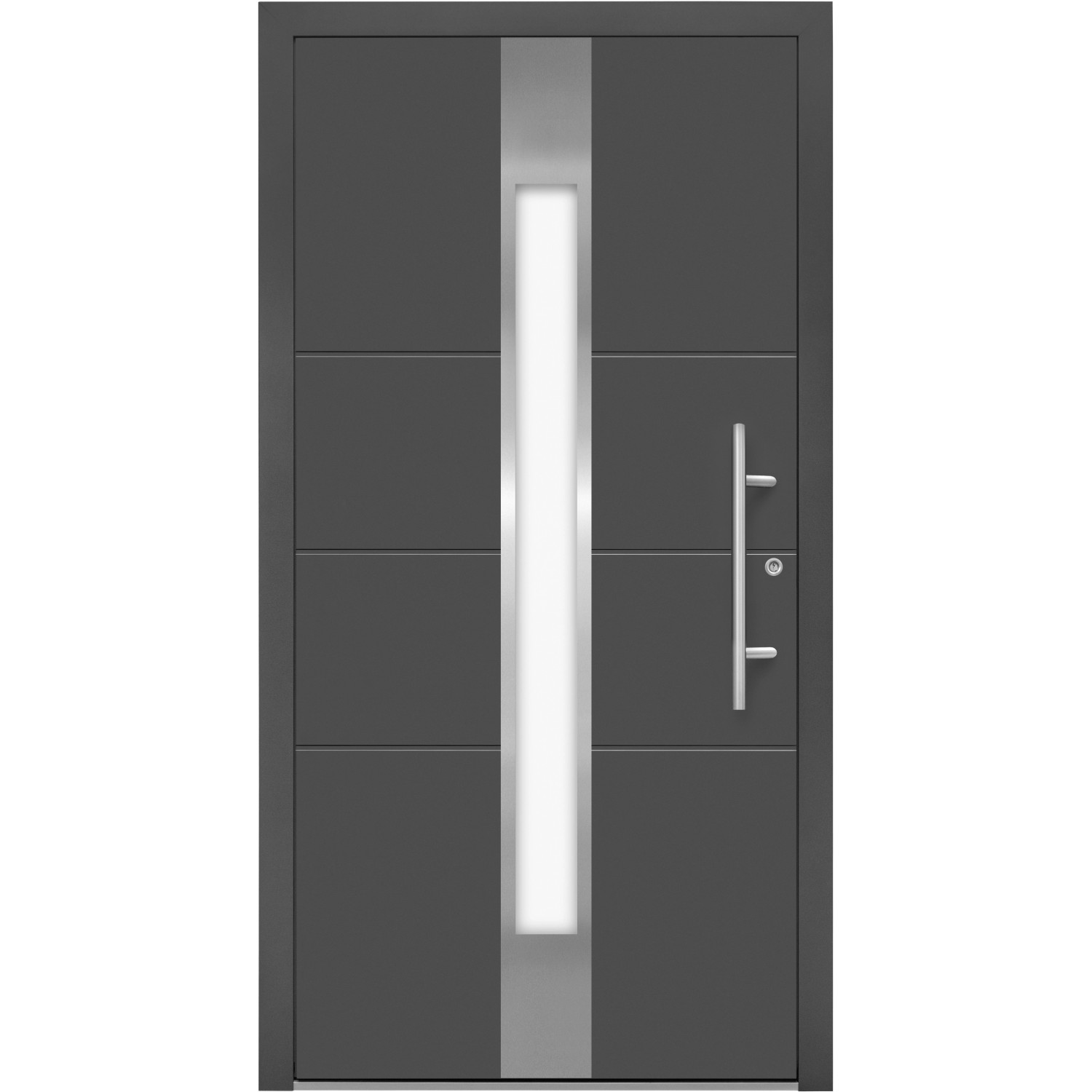 Splendoor Hliníkové vchodové dveře Moderno M560/P, antracitová metalíza, 110 P