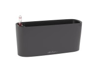 Lechuza Samozavlažovací truhlík DELTA 10 čedičová šedá matná, 30 x 11 x 13 cm