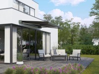 OBI Kazetová markýza se solárním pohonem, antracitová, 200 x 295 cm