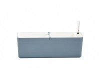 Plastia Samozavlažovací truhlík Berberis modrá + bílá 19,7 x 59 x 19,5 cm