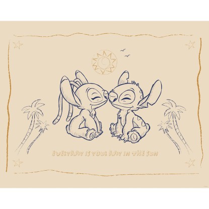 Komar Plakát Disney Lilo and Stitch Your Day in the Sun 50 x 40 cm