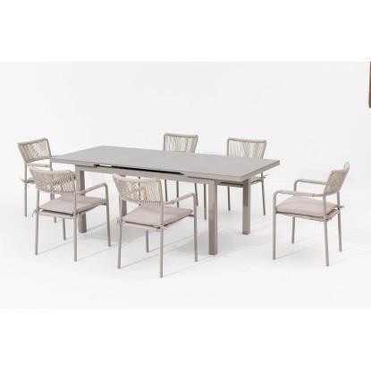 Doppler Zahradní jídelní souprava Velia, 7-dílná