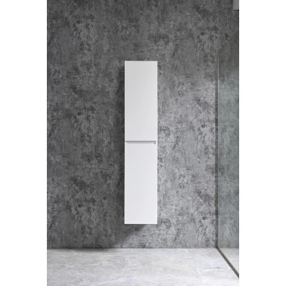 Sanotechnik Závěsná vysoká koupelnová skříňka Corbo, bílá, 150 x 30 x 30 cm