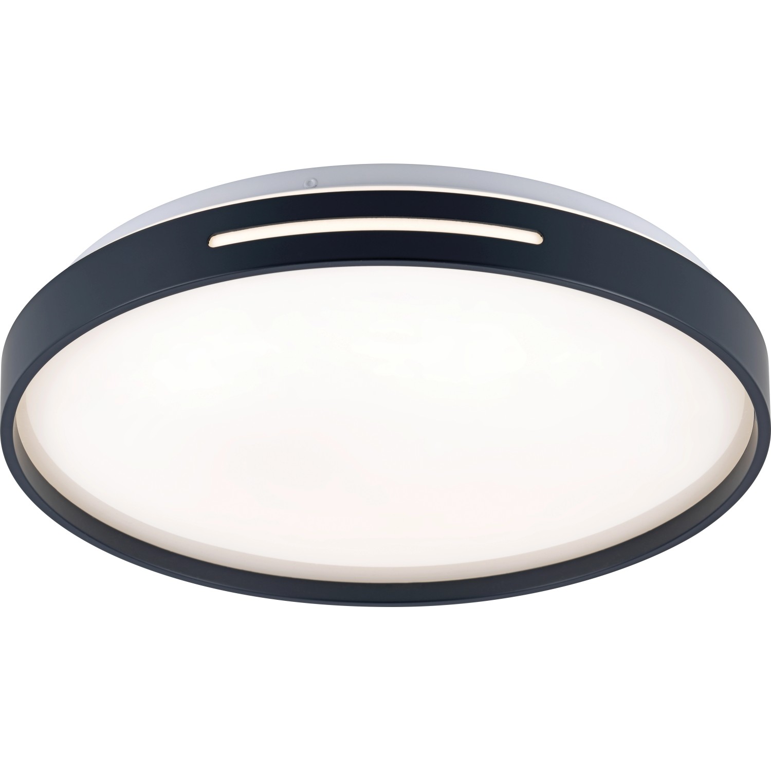 Stropní LED svítidlo Caldilora, 4000 K, 22,2 W, 2600 lm, antracitová, pr. 38 cm