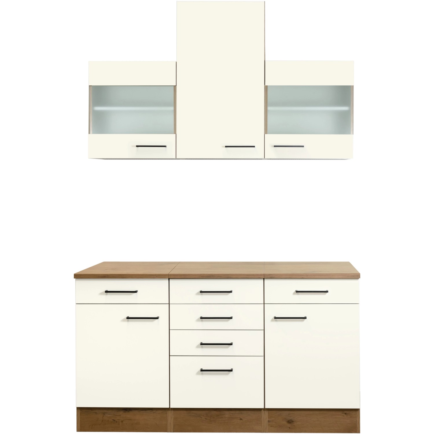 Flex-Well Kuchyňě Vintea 150 cm/typ 2 - bez el.spotřebičů a dřezu