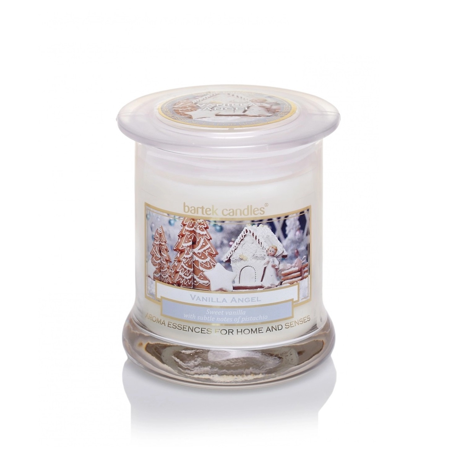 Bartek Candles Vonná svíčka ve skle Vanilla Angel, bílá, 260g