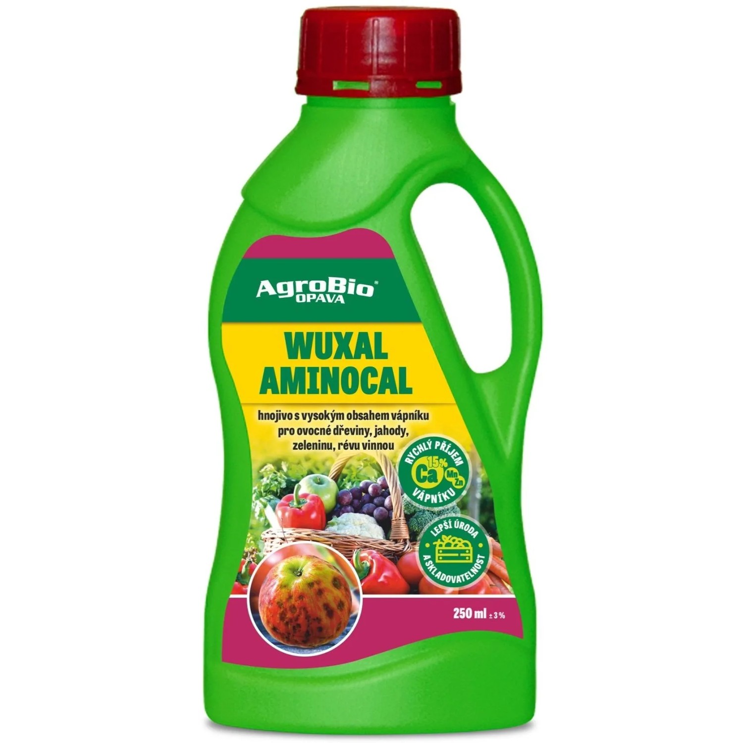 AgroBio Opava Koncentrované listové hnojivo s vápníkem Wuxal Aminocal, 250 ml