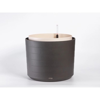Plastia Velkoobjem.samozavlaž. květináč Berberis antracit+slon. kost pr.55x46cm