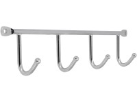 Siro Lišta s háčky 2081 kovová chromová lesklá délka 272 mm