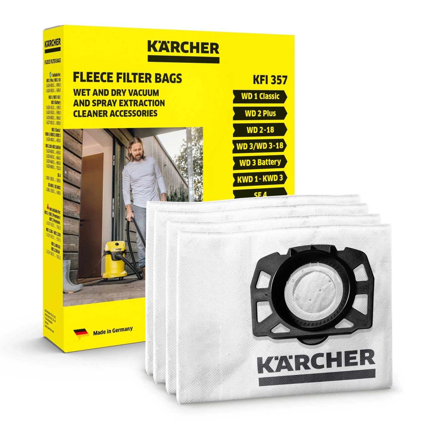 Kärcher Vliesové sáčky WD 2/3 4ks