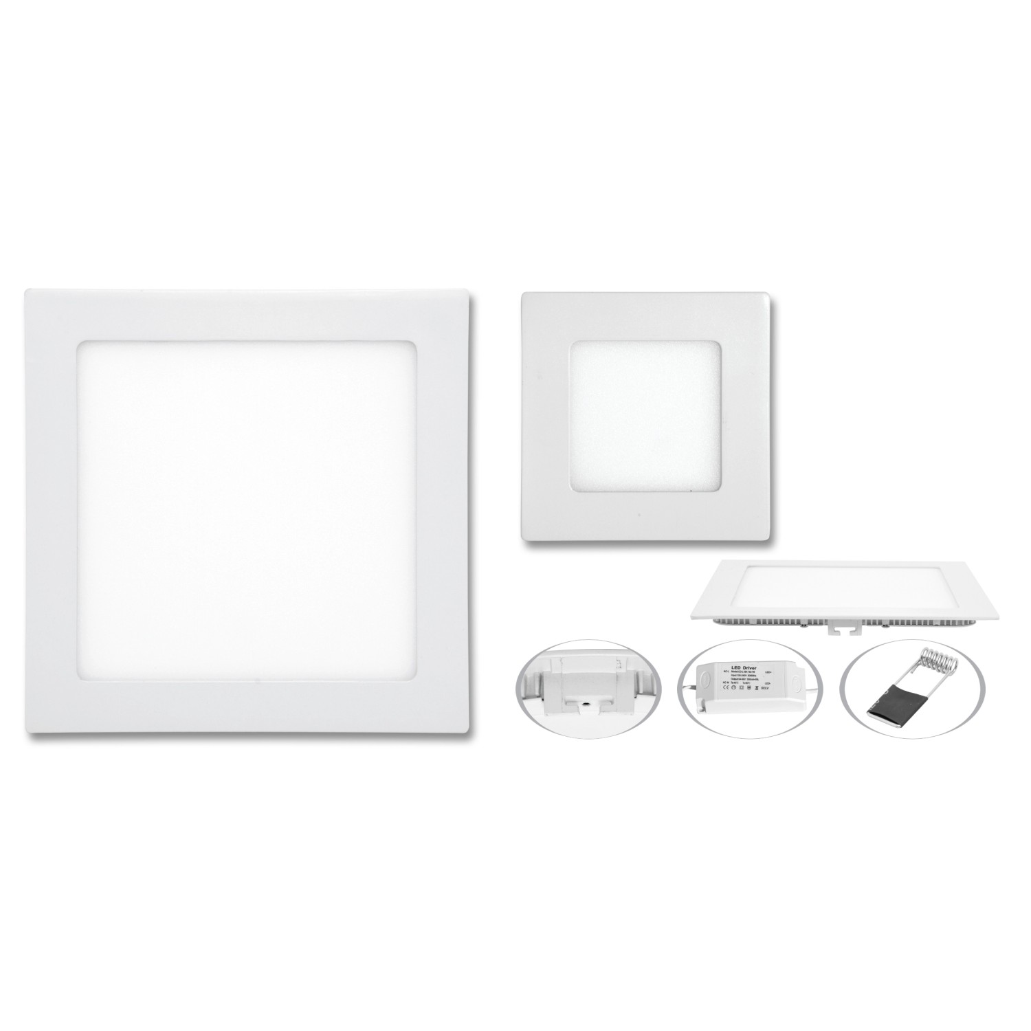 Ecolite LED vestavné svítidlo RAFA 225 x 225 x 10 mm