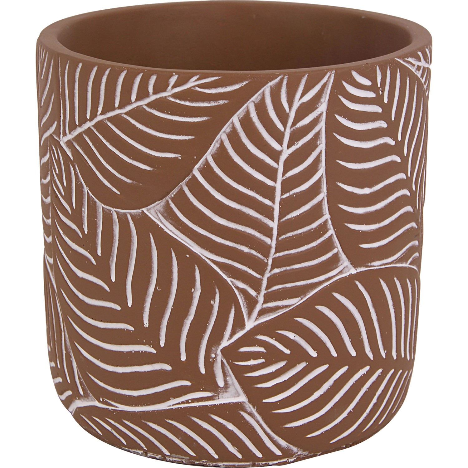 Květináč hnědý, pr. 14,5 x 14,5 cm