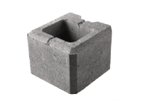 DITON Zdicí prvek VISO koncový poloviční melír přírodní 20 x 20 x 15 cm