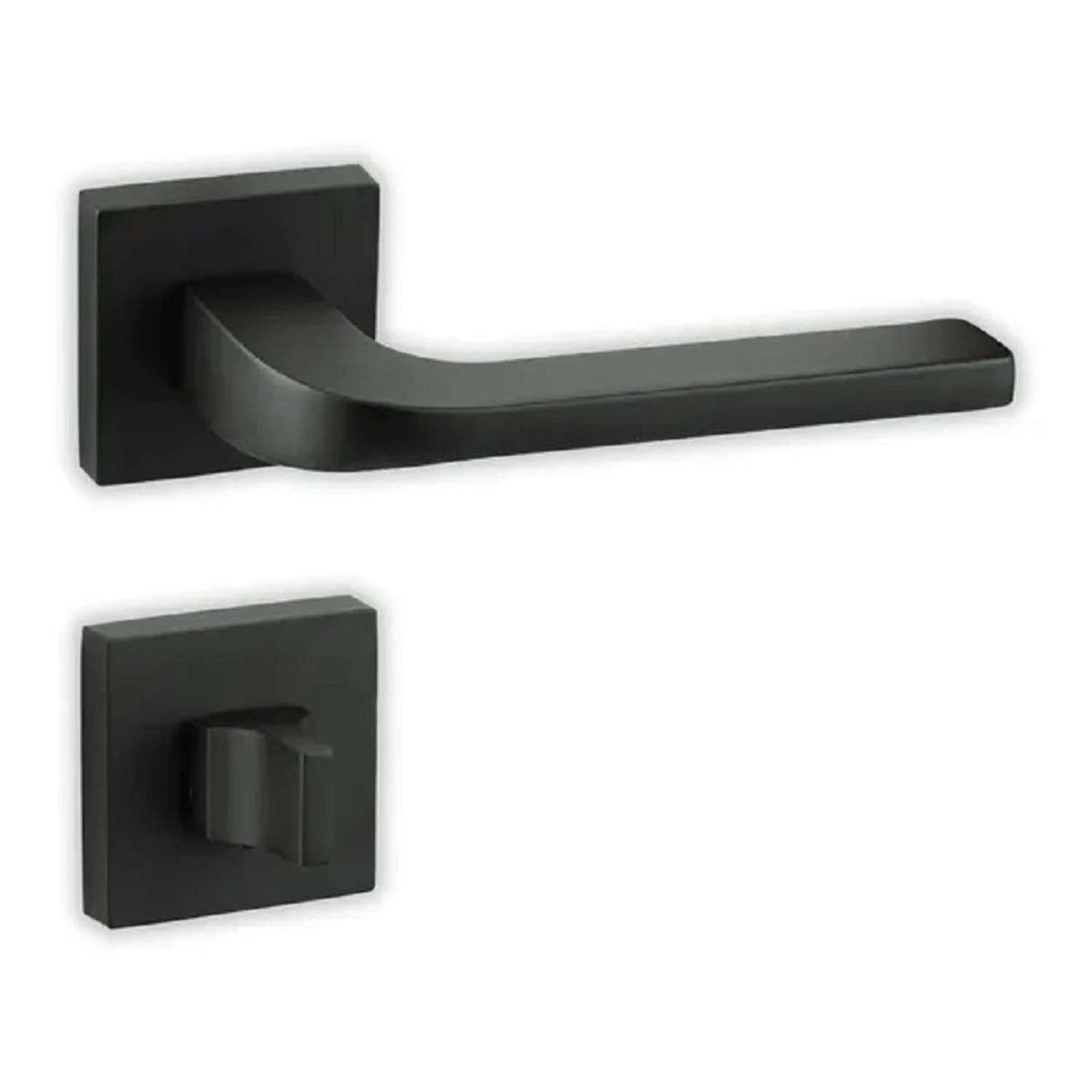 COBRA Rozetové dveřní kování TAURUS-S WC černé