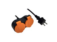Vedení 2 zásuvky H05RR-F IP44, 1 m