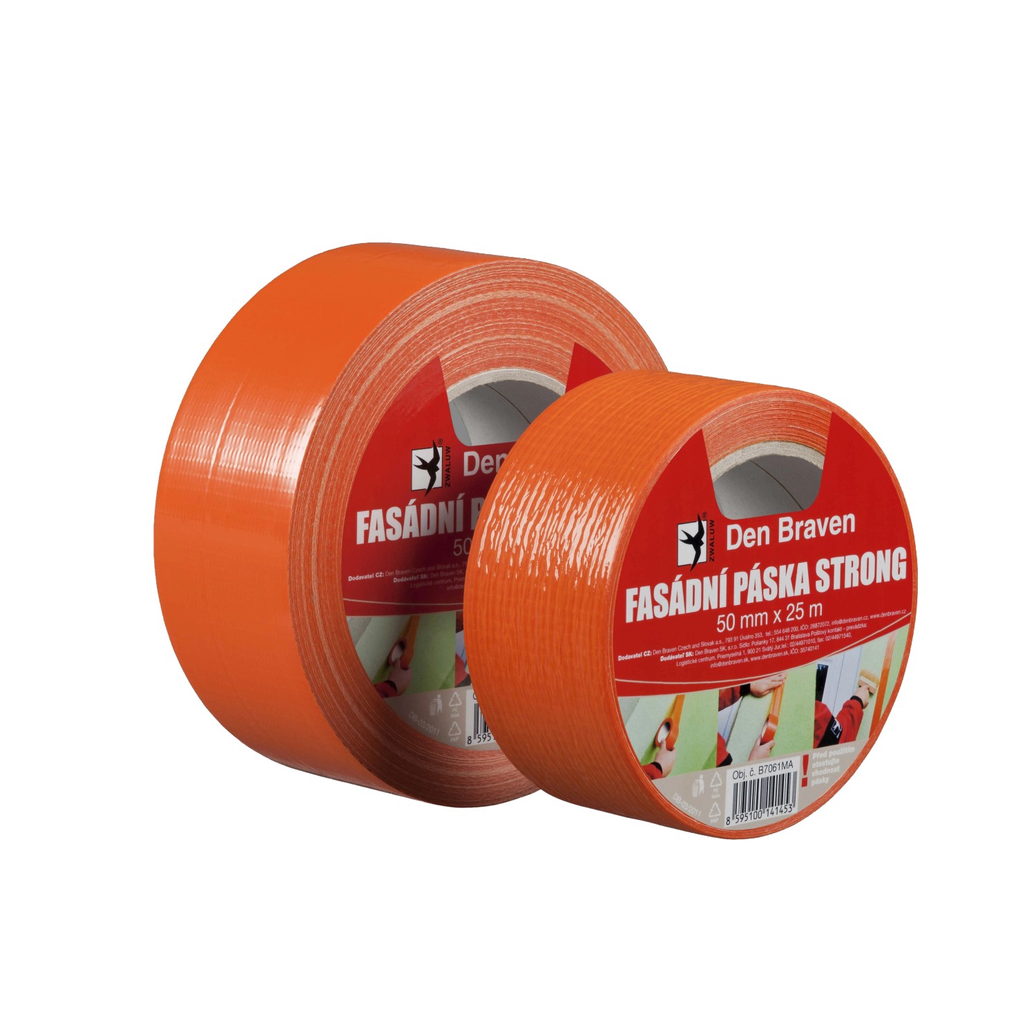 Fasádní páska oranžová 50 mm x 50 m STRONG