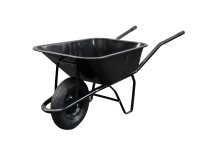 M.A.T. Stavební kolečko černé, nafukovací kolo, 80 l, 100 kg