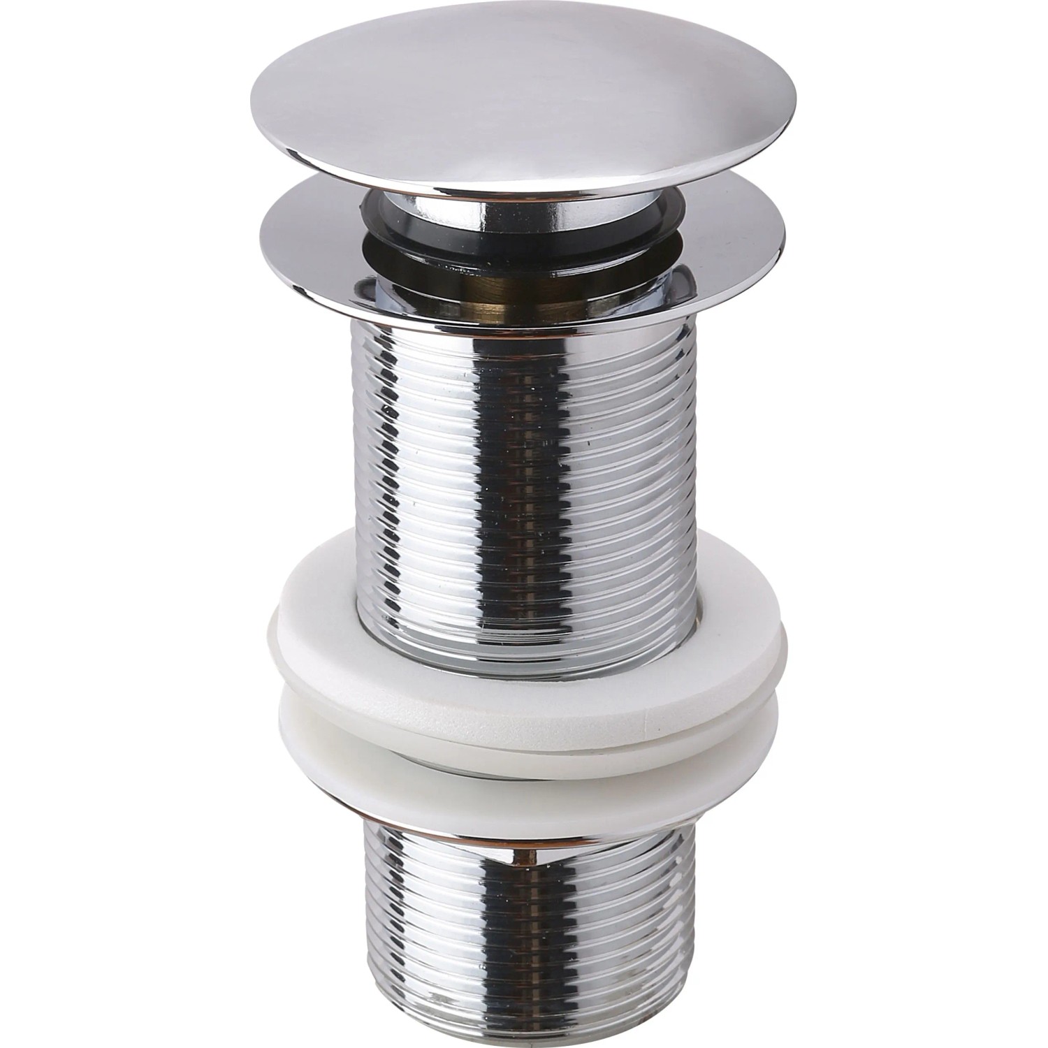 Sanpre Push-to-open umyvadlová výpusť lesklý chrom 10 cm (1 1/4")