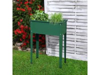 Floraworld Vyvýšený záhon Season zelený matný 60 x 30 x 80 cm