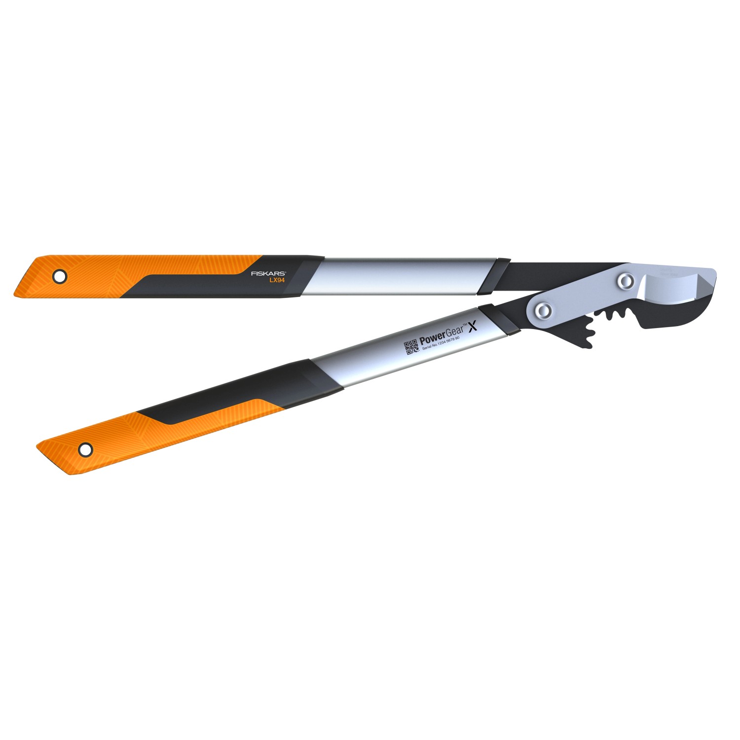 FISKARS Dvoučepelové nůžky na silné větve s převodem PowerGear X LX94 (M), 64 cm