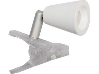 LED svítidlo se skřipcem bílé by jedi 9,5 cm