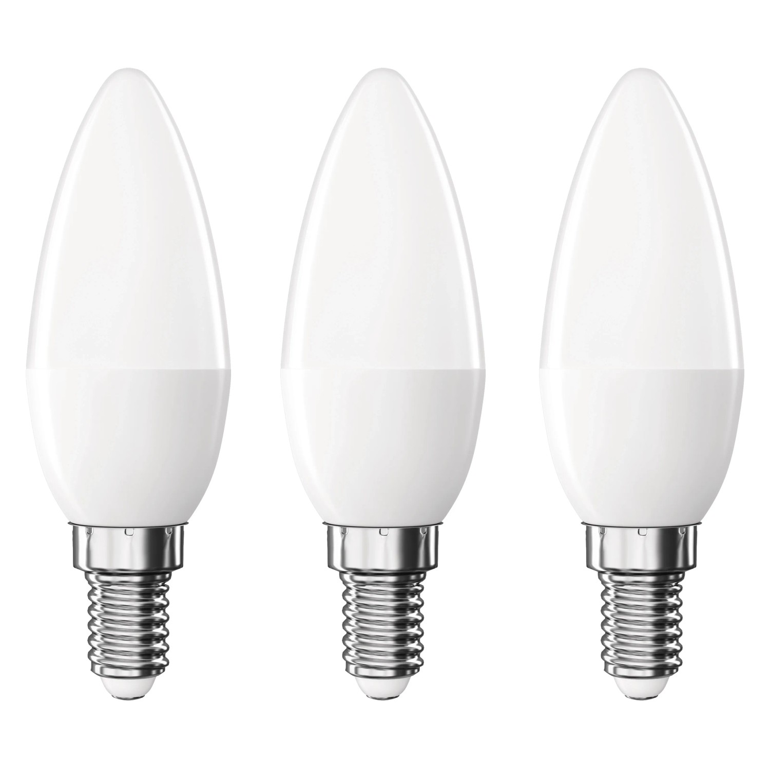 EMOS LED žárovka Classic svíčka, E14, 4,2W (40W), 470lm, 2700K, 3 ks