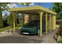 Skan Holz Přístřešek na auto Friesland ALU typ 2, zelený, 314 x 708 cm