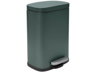 Spirella Nášlapný odpadkový koš Akira, tmavě zelená matná, 5 l