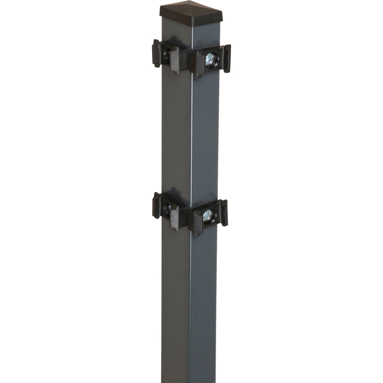 Floraworld Rohový plotový sloupek s upínacími deskami antracit 6 x 4 x 120 cm