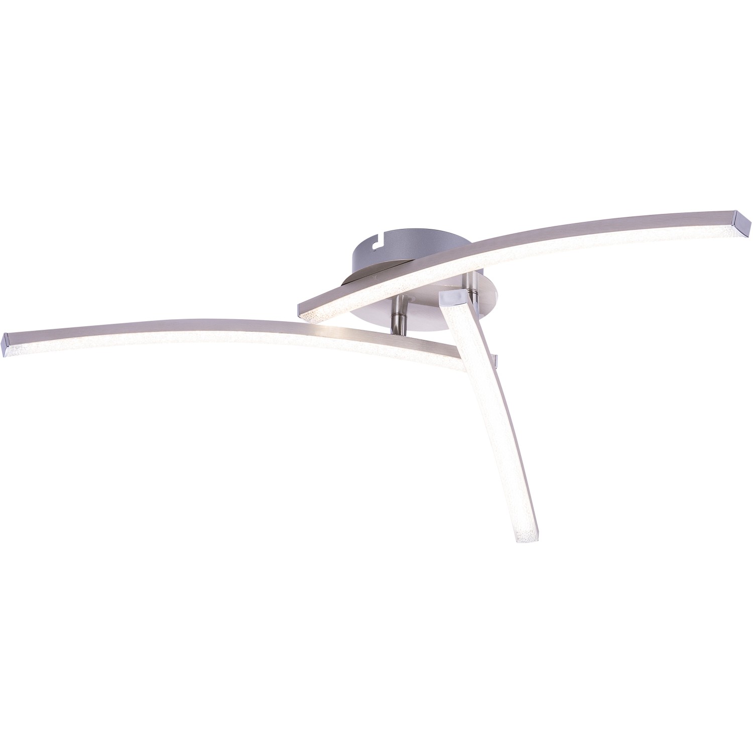 Globo LED stropní svítidlo TANSY, 18 W, nikl, pr. 60 x 12,5 cm