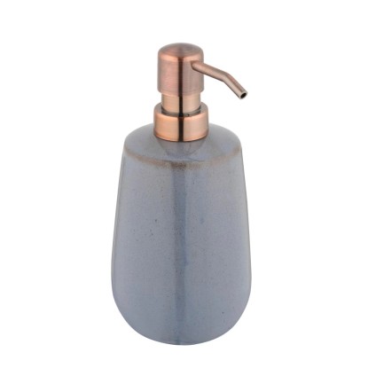 Wenko Keramický dávkovač mýdla Sirmione, šedá/měděná, 430 ml
