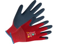 LUX-TOOLS Dětské pracovní rukavice Ökotex, červená, vel. 6