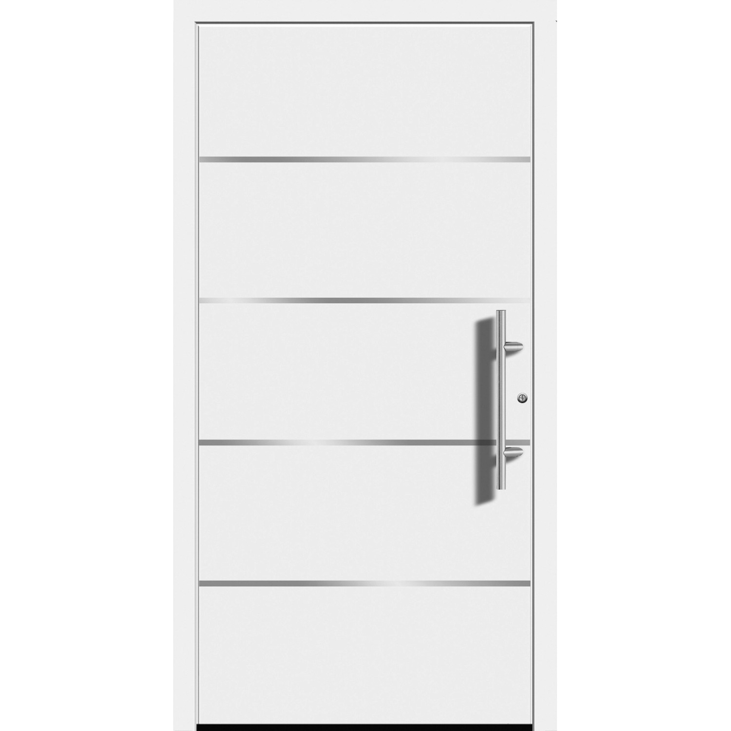 Splendoor Hliníkové vchodové dveře Moderno M480/P, bílé, 110 P
