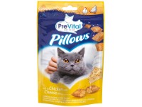 PreVital Pillows Polštářky pro kočky bohaté na kuřecí se sýrovou náplní 60 g