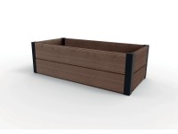 KETER Vyvýšený záhon Maple Trough hnědý 32 x 106 x 50 cm
