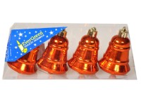 EverGreen Vánoční ozdoba Zvonek měděný lesklý, 6 cm, 4 ks EverGreen Vánoční ozdoba Zvonek měděný lesklý, 6 cm, 4 ks