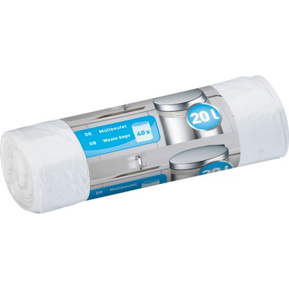 Pytel na odpadky 20 l transparentní, 40 ks