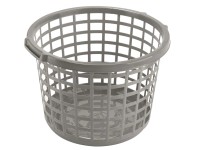 Heidrun Koš na čisté prádlo kulatý, plast, šedá, pr. 46 x 28 cm